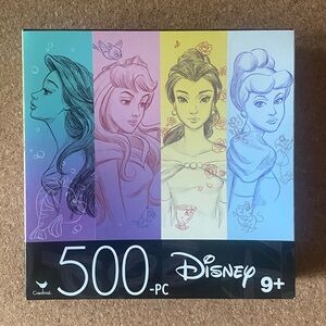 Disney Princess 500 Piece Puzzle NIB 14" X 11"